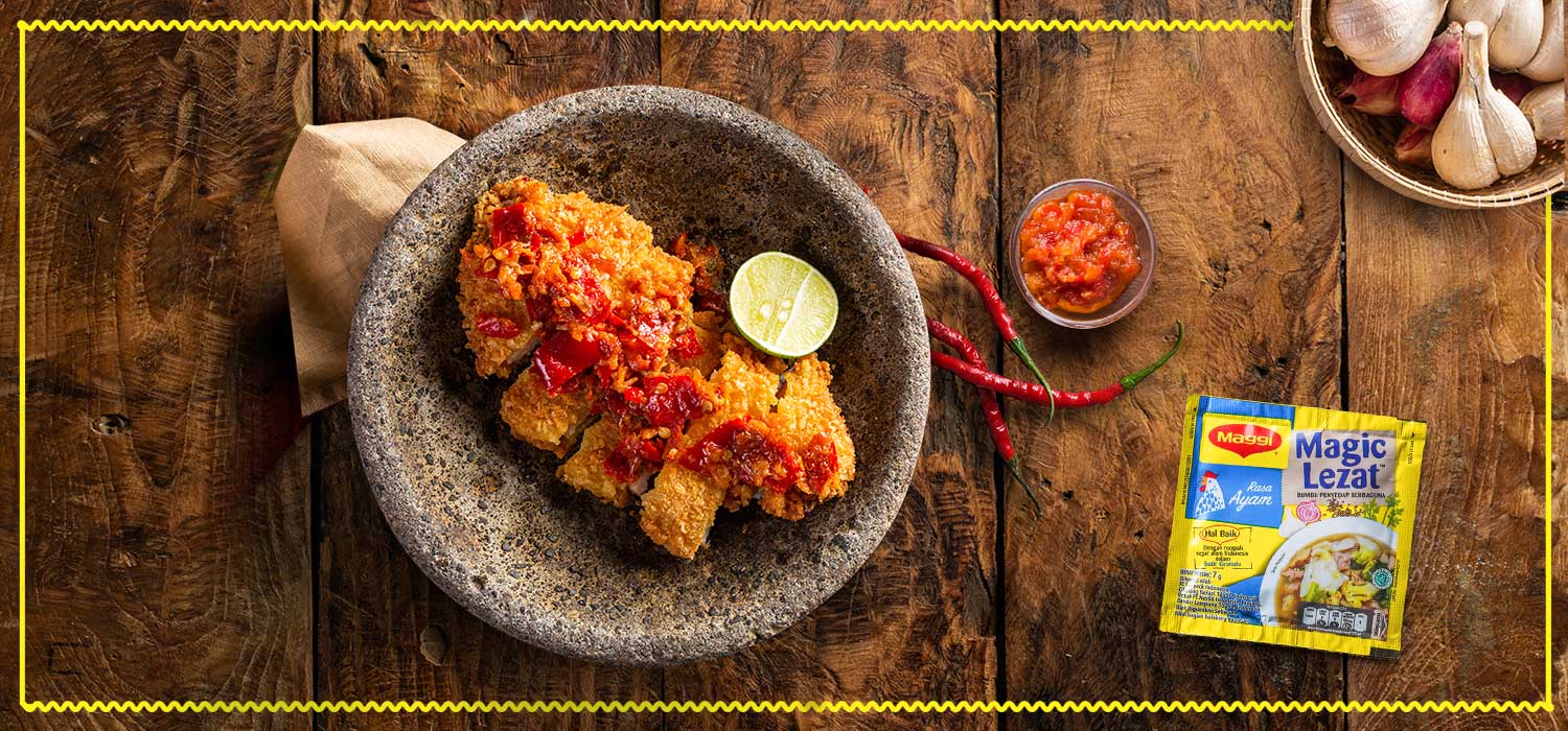 1.	Ayam Katsu Geprek Sambal Bawang