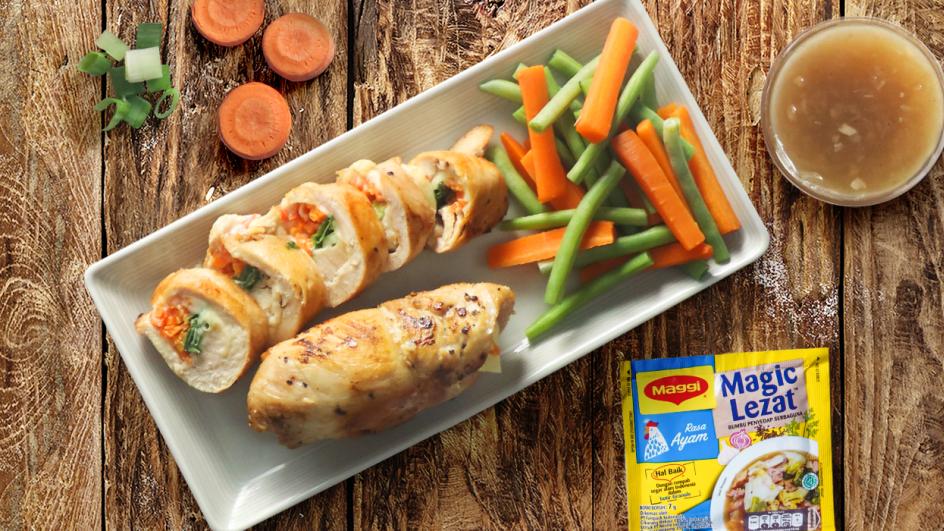 Kreasi Masak Pintar #MaggixYummy: Ayam Gulung Wortel Keju