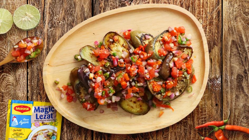 Kreasi Masak Pintar #MaggixYummy: Terong Panggang Dabu-dabu
