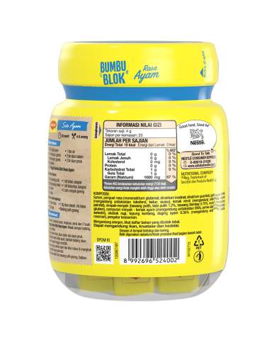 Maggi Blok Rasa Ayam 100g (4g x 25 balok)