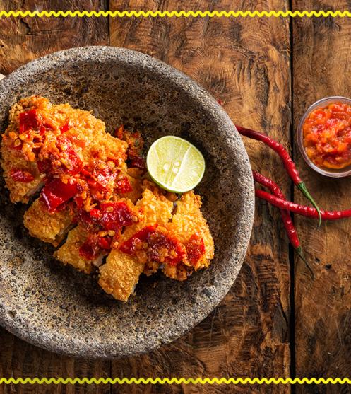 Ayam Katsu Geprek Sambal Bawang