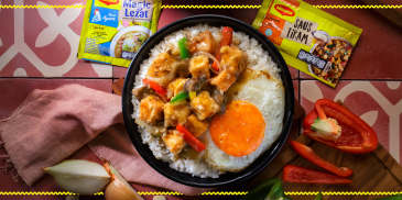 Nasi Tahu Jamur